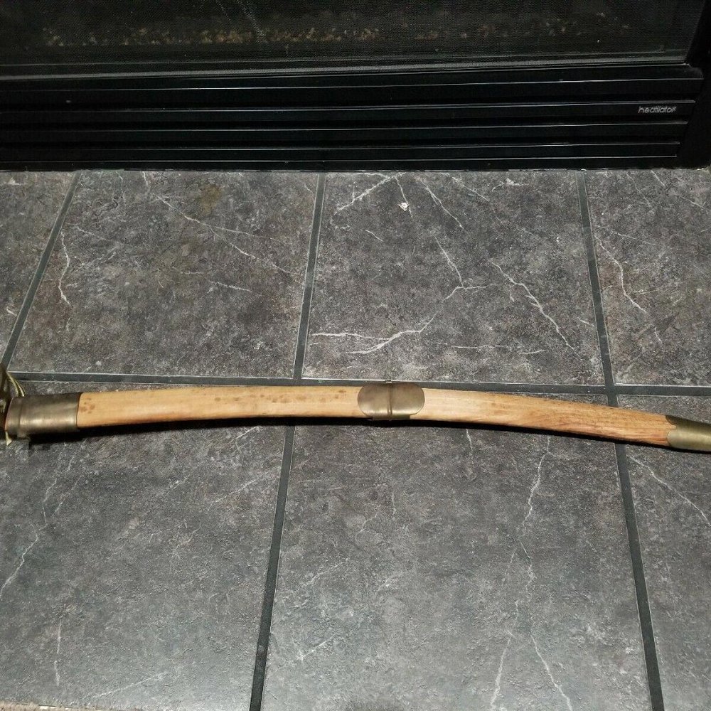 Talwar Sikh wedding ceremonial sword and sheath, antique sword with brass hilt